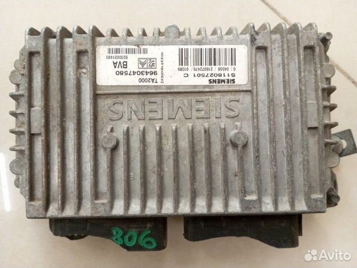 Блок электронный Peugeot 806 минивен EW10J4 2001