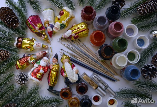 Реставрация елочных игрушек