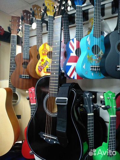 Гитара + ремень, новая