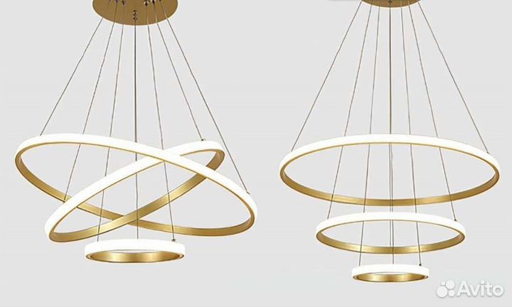 Люстра лофт кольца бра дизайнерские хит продаж