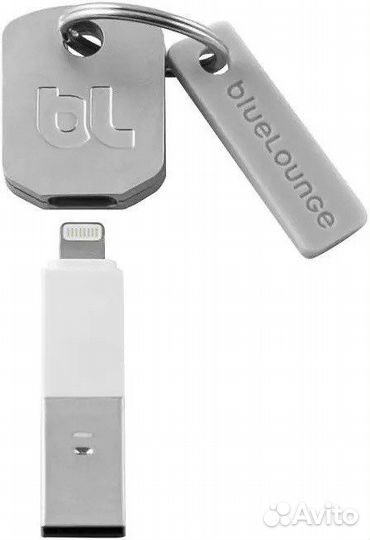 Кабель-брелок Bluelounge Lightning White новый