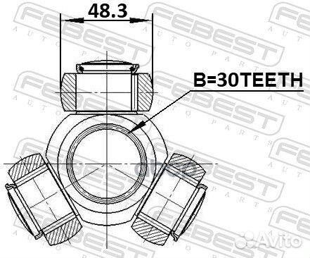 Трипоид 30X48.3 0116GRJ120 Febest