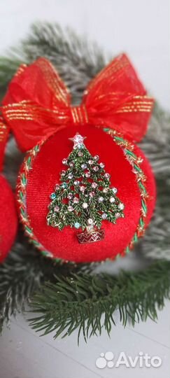 Елочные шары ручной работы