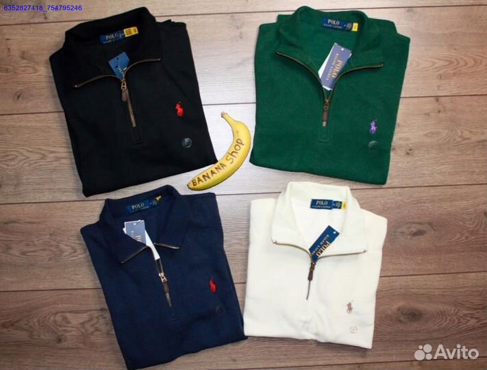 Polo Ralph Lauren джемпер полузамок черный (Арт.40512)