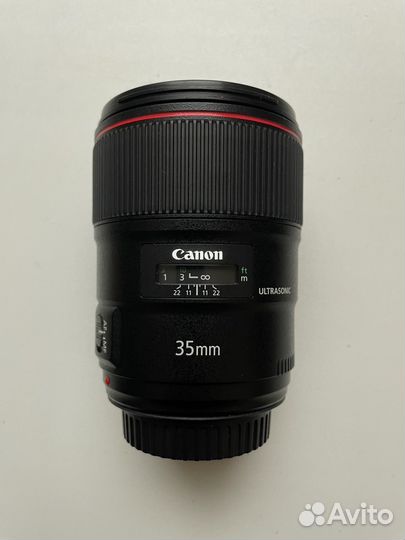Объектив Canon ef 35mm 1.4 ii