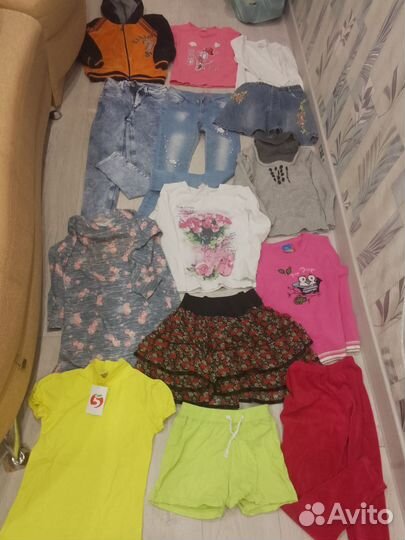Детские вещи пакетом для девочек на 6-7 лет