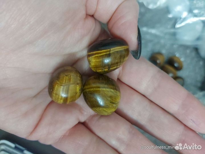 Тигровый глаз лот 3 шт