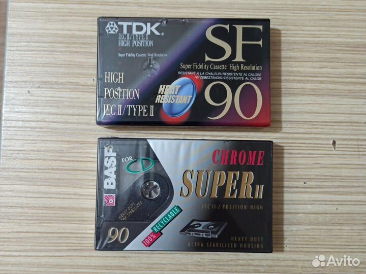 Аудиокассеты новые запечатанные