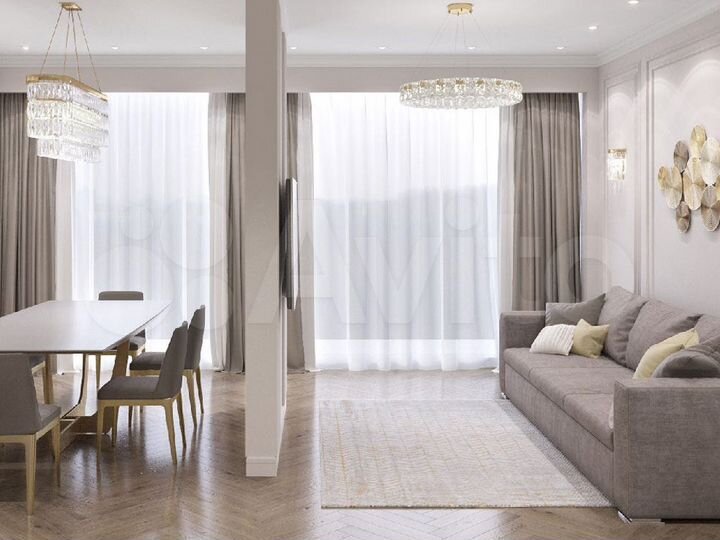 2-к. апартаменты, 54,9 м², 3/5 эт.