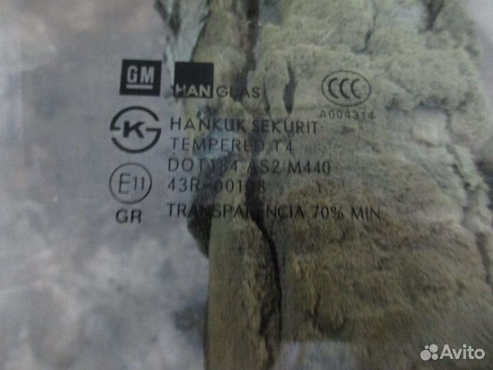 Стекло двери передней правой Chevrolet Aveo (T300)