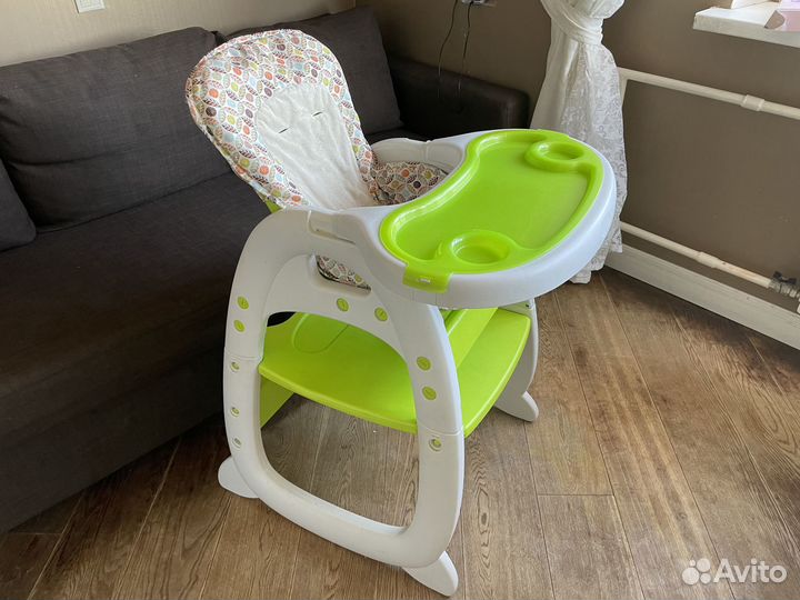 Стульчик для кормления babyton 2 в 1 трансформер