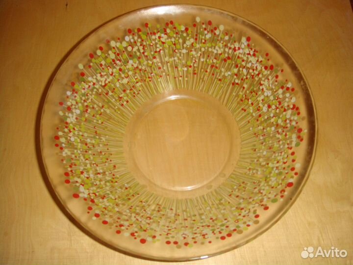 Ваза для фруктов из стекла 27 см