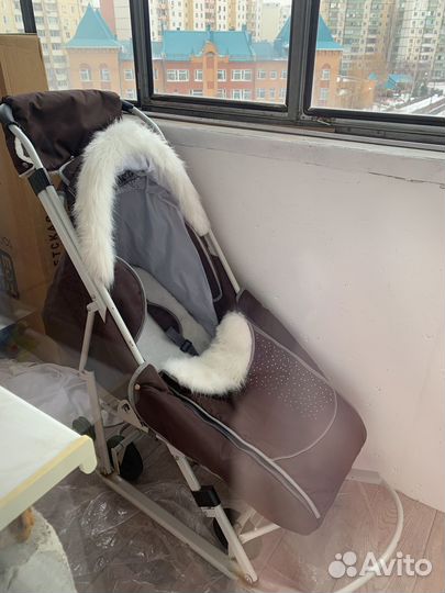 Детские санки коляска