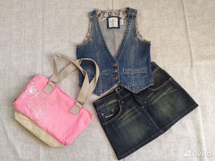 Жилет из джинсы H&M на девочку 158 рост
