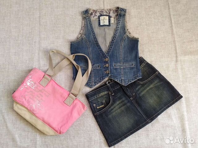Жилет из джинсы H&M на девочку 158 рост