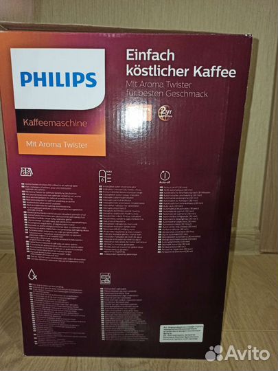 Кофеварка капельная philips