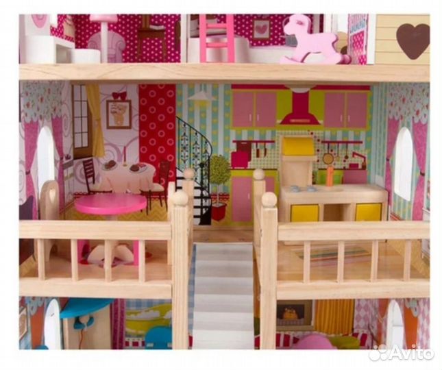 Большой кукольный домик Edufan