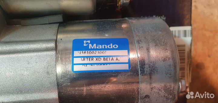 Стартер hyundai sonata