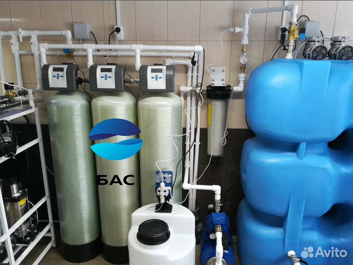 Очистка воды из скважины для коттеджа умягчения