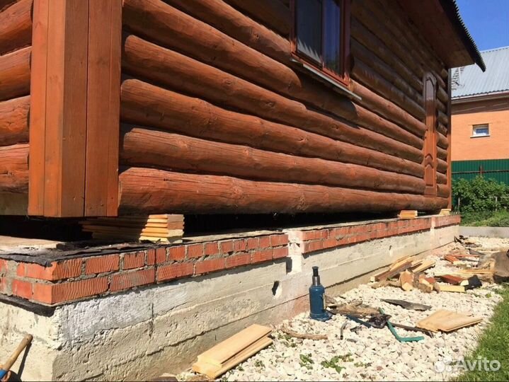 Подъем Дома, Замена Фундамента, Венцов, Отмостки