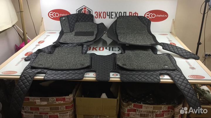 3D Коврики Lexus GX Салон Багажник Экокожа