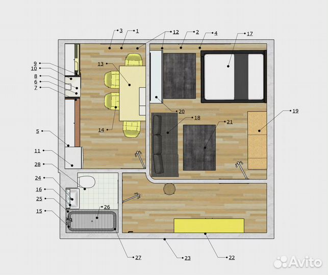 Экспресс дизайн интерьера от 300 руб/м за 3 дня