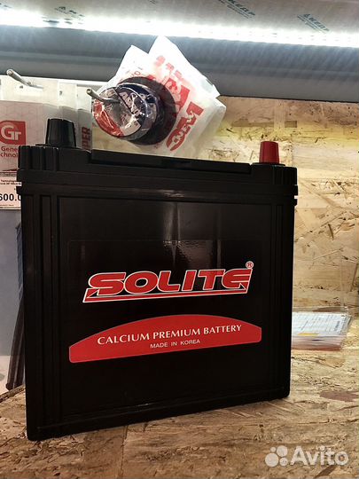 Новый АКБ Solite 44Ah Азия (Обр.пол)