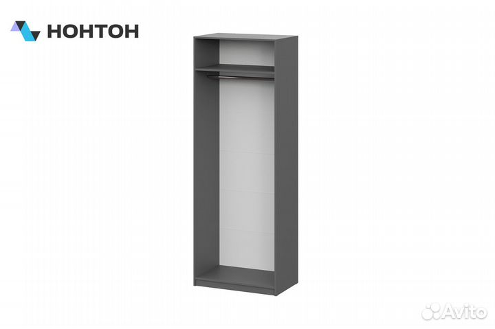 Шкаф 2-х створчатый шк-5 графит серый