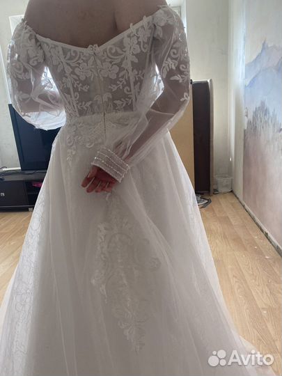 Свадебное платье 46 48 новое