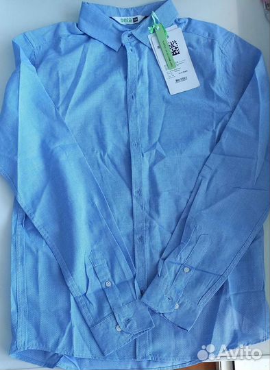 Новая рубашка школьная для мальчика рост 164
