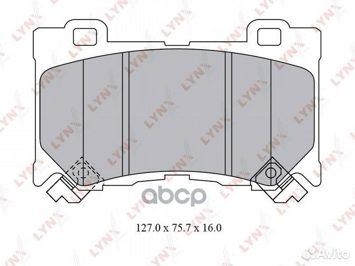 Колодки тормозные дисковые перед BD5742 LYN