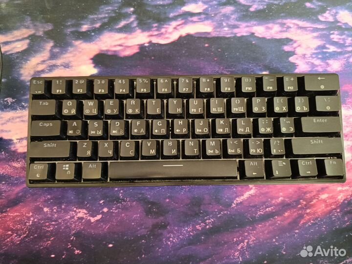 Игровая клавиатура skyloong gk61 sk61 gateron red