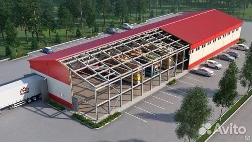 Быстровозводимые здания (склады, ангары, фермы)