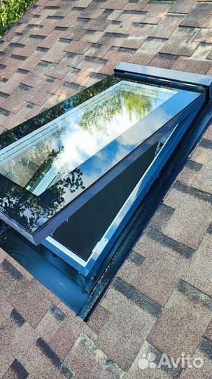 Мансардное окно из профиля Rehau 640x1240 мм