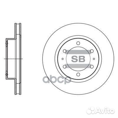 Диск тормозной toyota land cruiser 150 10- пере