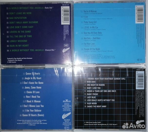Группа Bad Boys Blue, сд диски, CD