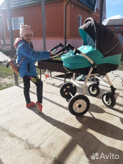 Коляска 2 в 1 индиго