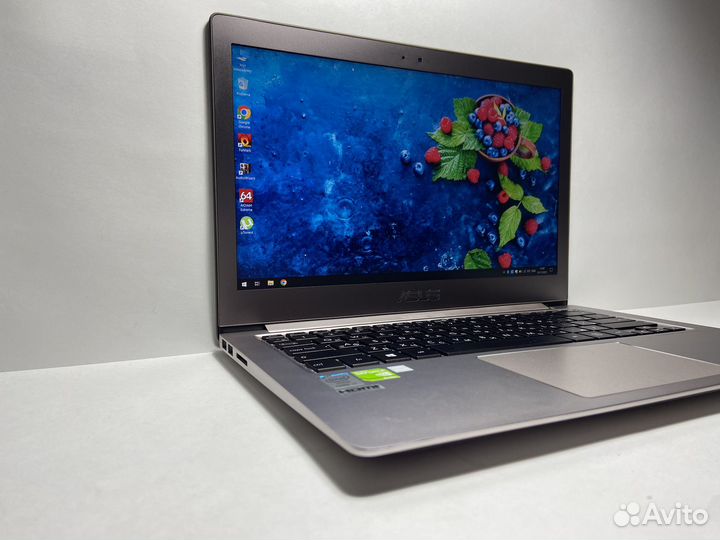 Игровой ноутбук asus i7/8gb/ips/2видеокарты/ssd