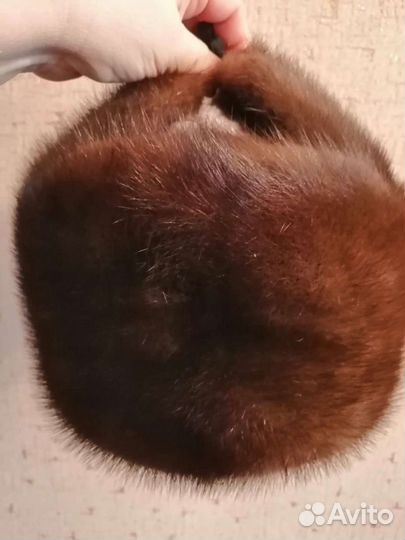 Норковая шапка мужская новая