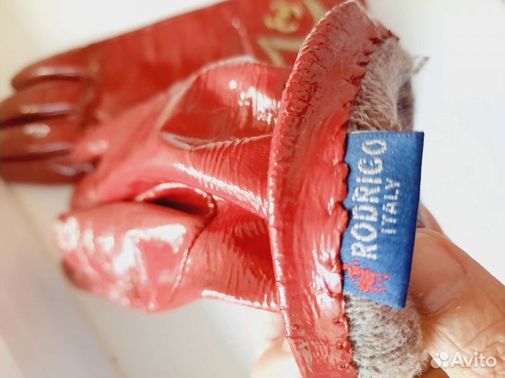 Перчатки женские кожаные