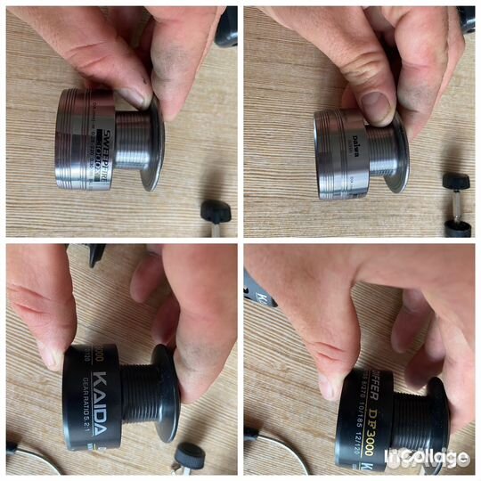 Катушки рыболовные, шпули для катушек