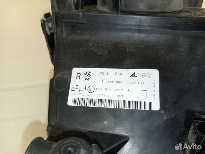 Фары Volkswagen Polo 2013г