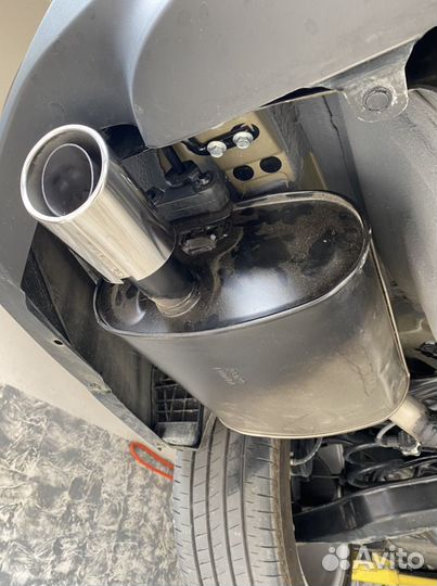 Установка второго глушителя Камри