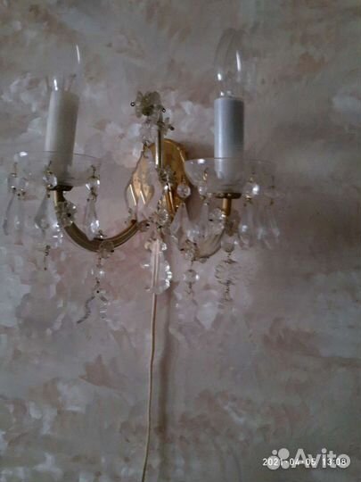 Бра хрустальное