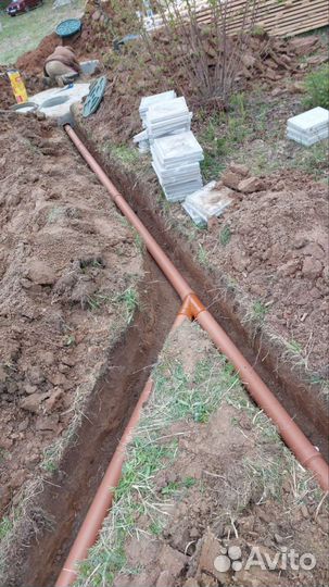 Траншея дренаж