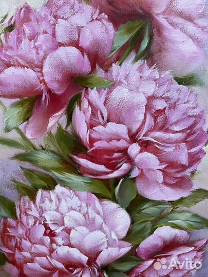 Картина маслом, цветы 