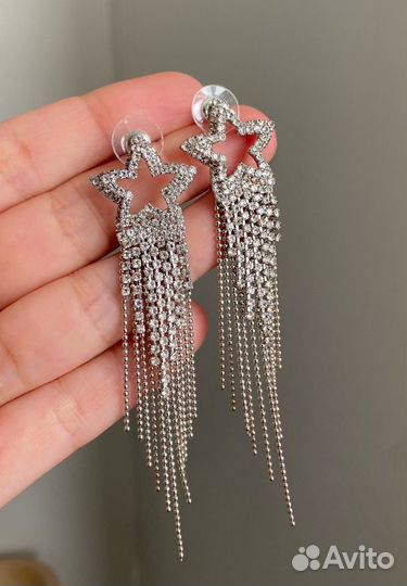 Серьги звезды