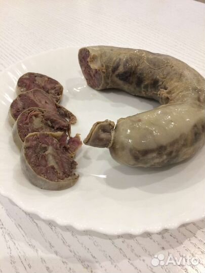 Натуральная колбаса из мяса конины Казы, Шужук