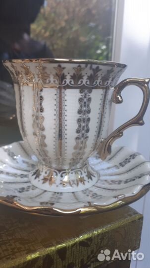 Чашка с блюдцем набор 2 шт Лефард