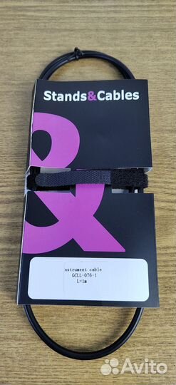 Кабель инструментальный stands & cables 1 метр
